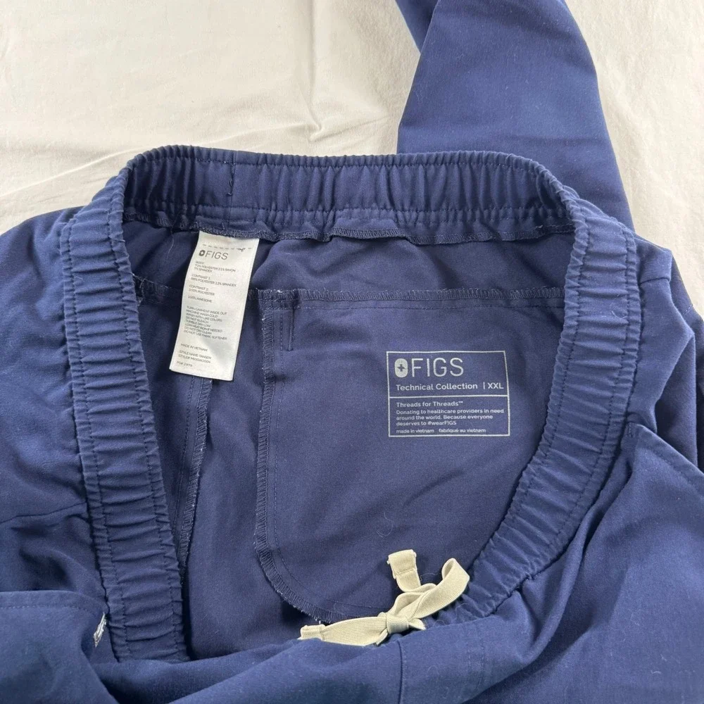 FIGS Men's Size XXL Navy Blue Tansen Technical Collection Jogger Scrub Pants‎